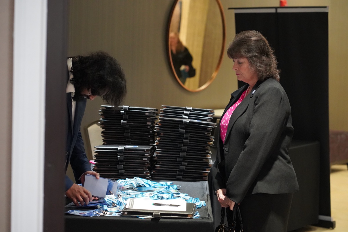 Delegate check-in